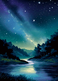 Beautiful starry night view#2570