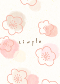 Plum blossom watercolor19 from Japan