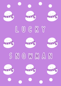LUCKY SNOWMAN-DUSTY PURPLE