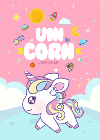 Baby Unicorn Galaxy Pink Blue Line Design Line Store
