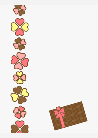 choc and heart4 on white