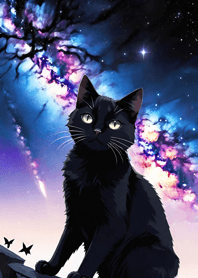 Night Moon Star Cat 944Ba3