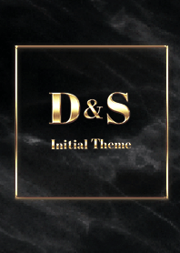 【 D&S 】Initial Theme Gold - ブラック