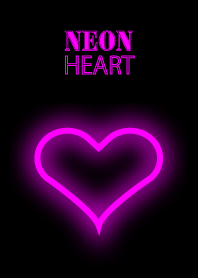 Neon heart pink version
