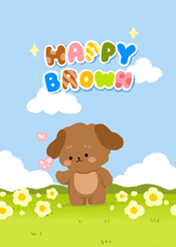 Happy brown