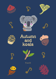 Autumn fruit and koala design02