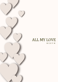 ALL MY LOVE - BEIGE HEART 27