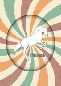 Enamel Pin horse retro 51
