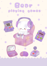 Bear playing games