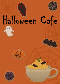 Halloween cafe + orange