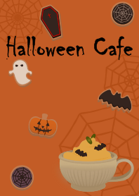 ハロウィンカフェ + オレンジ