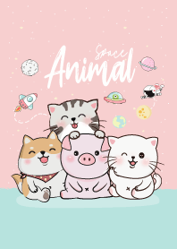 Animal Gang On Space 6 (Pink&Blue)