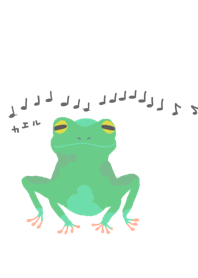 カエルと歌