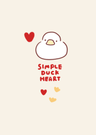 duck heart beige.
