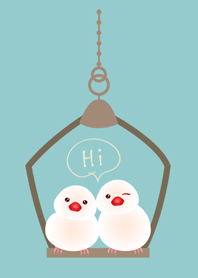 かわいい白い鳥