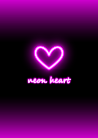 hati neon: merah muda hitam