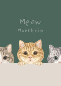 Meow - Munchkin - DUSTY DARK GREEN