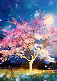 美しい夜桜の着せかえ#1980