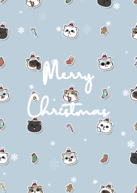 neko christmas1 / blue