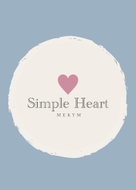 Simple Heart Blue 24 -MEKYM-