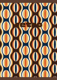 retro pattern on brown