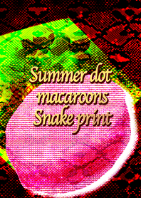 Summer dot macaroons Snake print