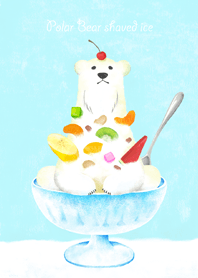 Polar Bear shaved ice