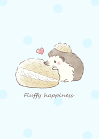 ハリネズミとメロンパン ブルー ドット