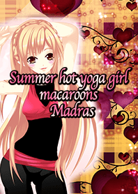 Summer hot yoga girl macaroons Madras