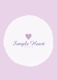 Simple Heart Dusky Purple-NATURAL 14