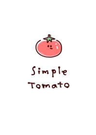 簡單的 番茄 藍色的 白色的