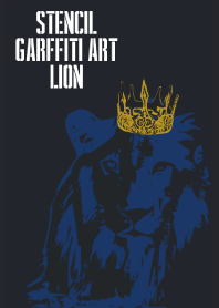Stencil Graffiti ART Lion