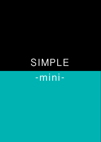 SIMPLE -mini- black and mint