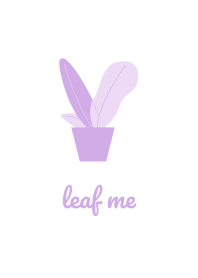 Leaf Me Color Purple