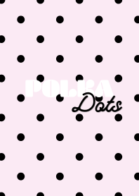 Polka Dots (Pale Pink & Black)