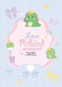 Dino&Duck Ties a Bow of Love