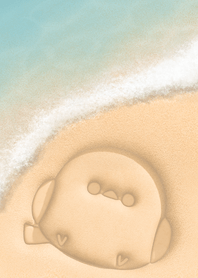 Shimaenaga on the beach