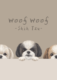 Woof Woof - Shih Tzu - KHAKI