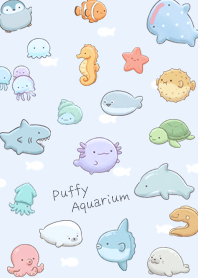 Blue - A Relaxing, Puffy Aquarium