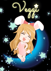 Veggi- Bunny girl on Blue Moon