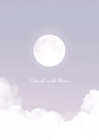 Cloud & Moon  - purple gray 02
