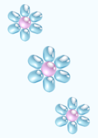 Pearl flowers Blue No.3
