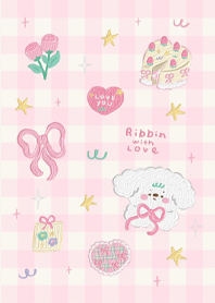 Ribbin with love (pink)