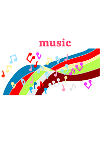 音楽音符波の音楽イメージ