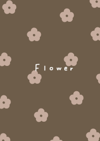 Brown and beige floral pattern.