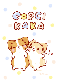 Corgi Dog KaKa - Polka Dots