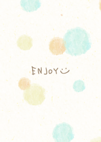 Watercolor round dull color11 from Japan