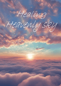 Healing heavenly sky and sun - purple