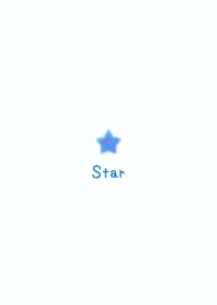 Watercolor Star *Blue*