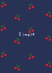 Navy and little cherries.